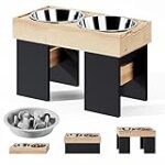 Comparatif des meilleurs supports gamelle en bois pour chien : lequel choisir pour votre fidèle compagnon ?